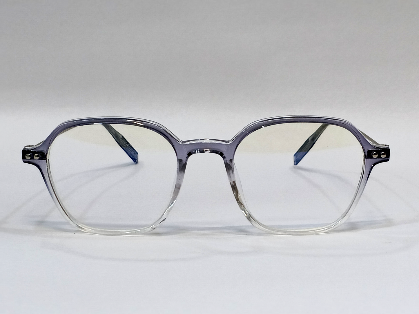 TR+Metal Medium Full Rim Square Computer Glasses for Men & Women [Blue Block]