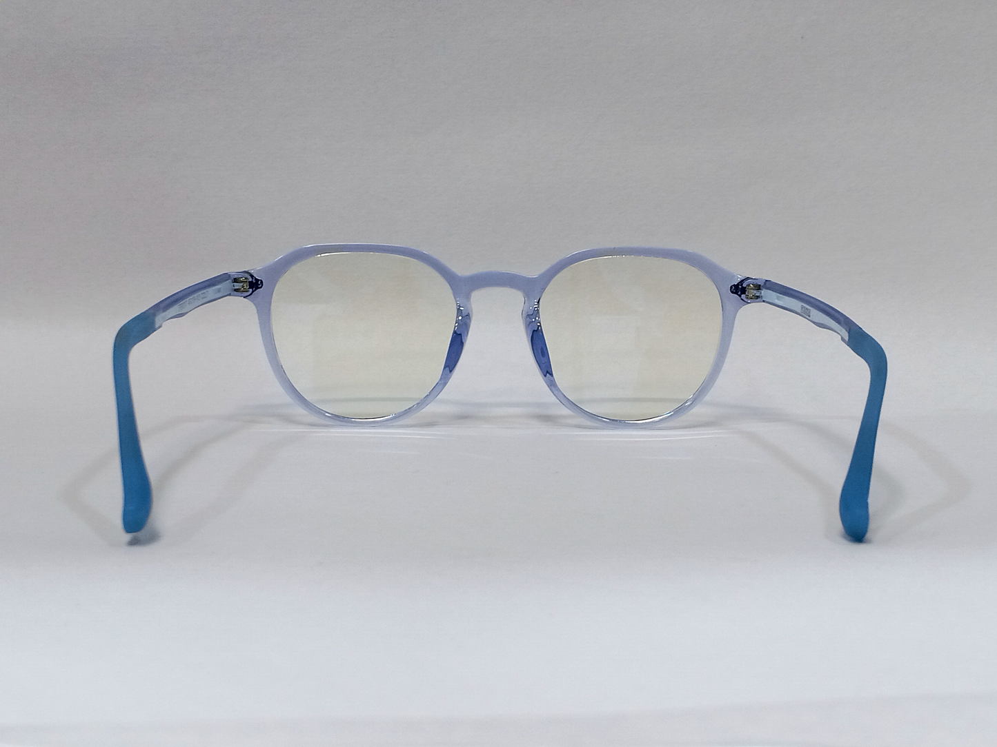 TR Medium Full Rim Round Computer Glasses for Men & Women [Blue Block]