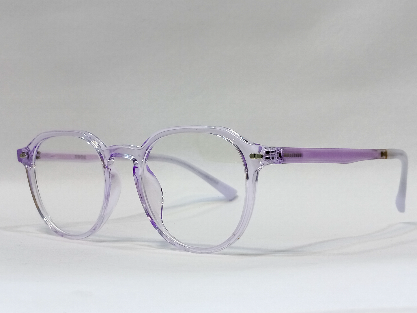 TR Medium Full Rim Round Computer Glasses for Men & Women [Blue Block]