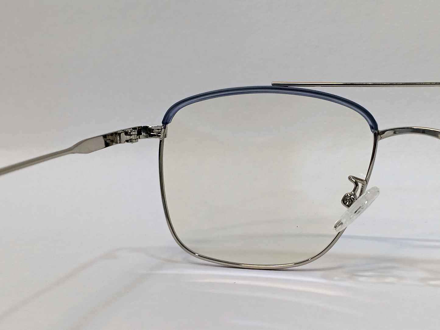 TR+Metal Medium Full Rim Square Computer Glasses for Men & Women [Blue Block]