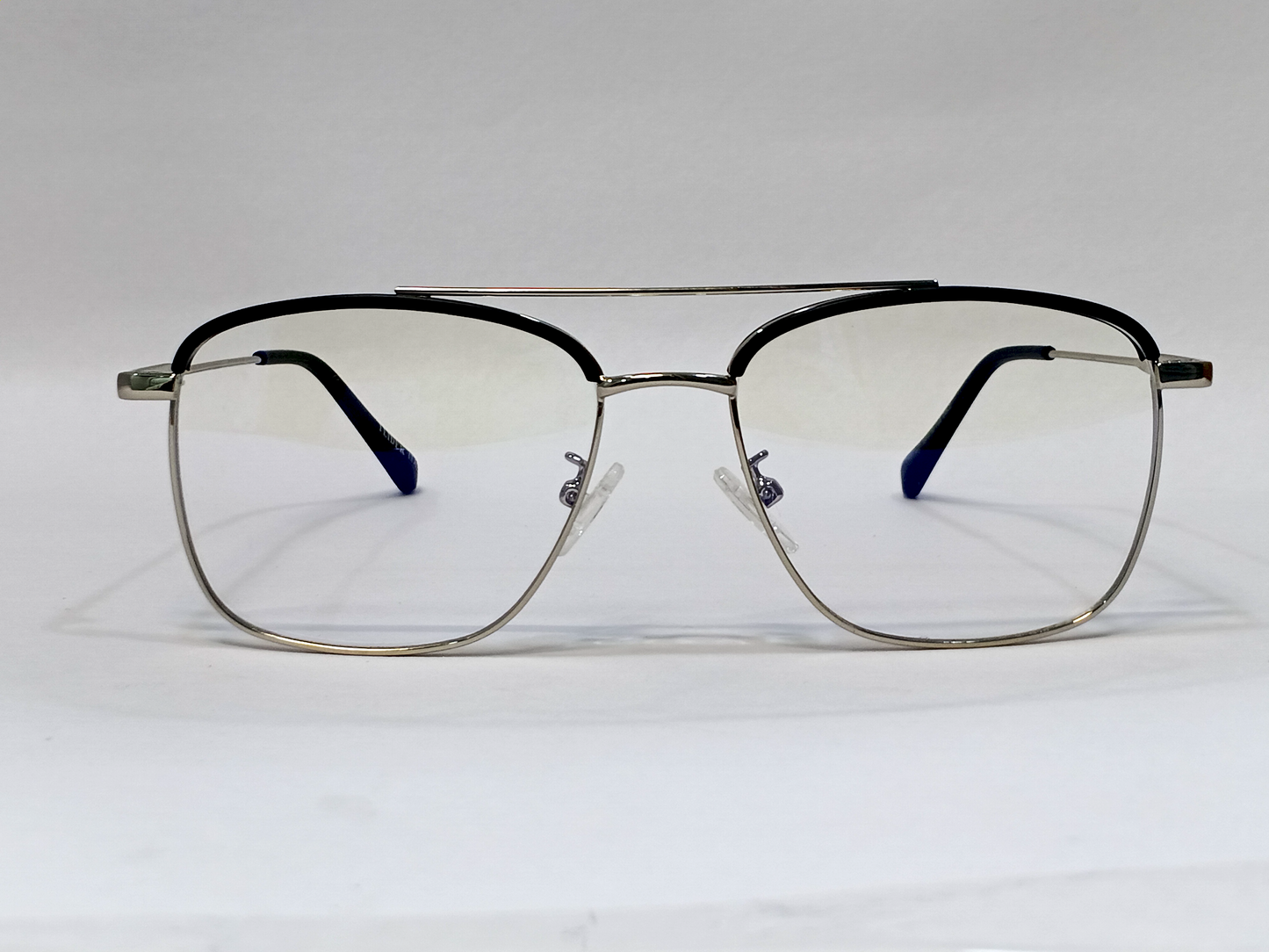 TR+Metal Medium Full Rim Square Computer Glasses for Men & Women [Blue Block]