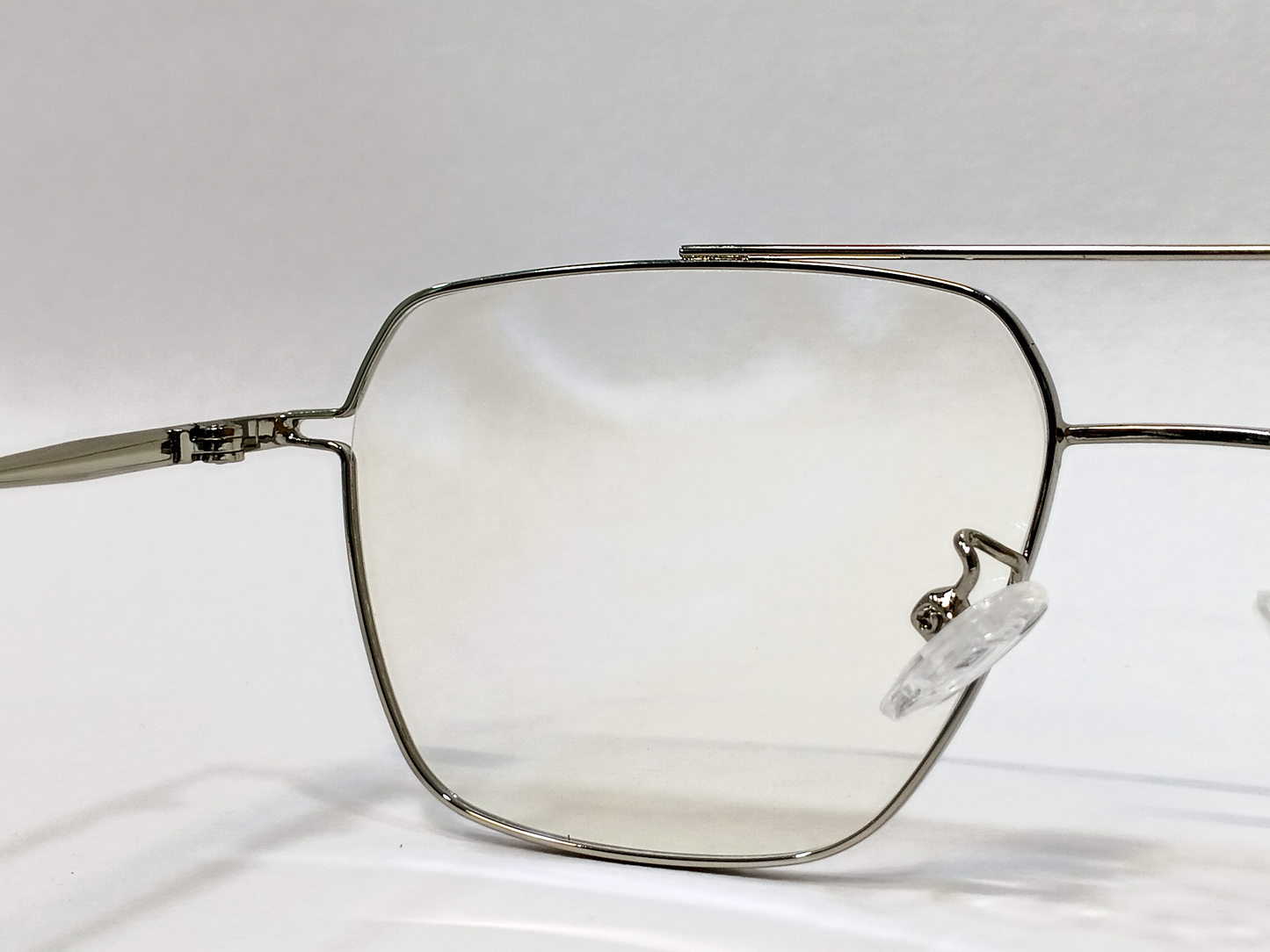 Metal Medium Full Rim Square Computer Glasses for Men & Women [Blue Block]